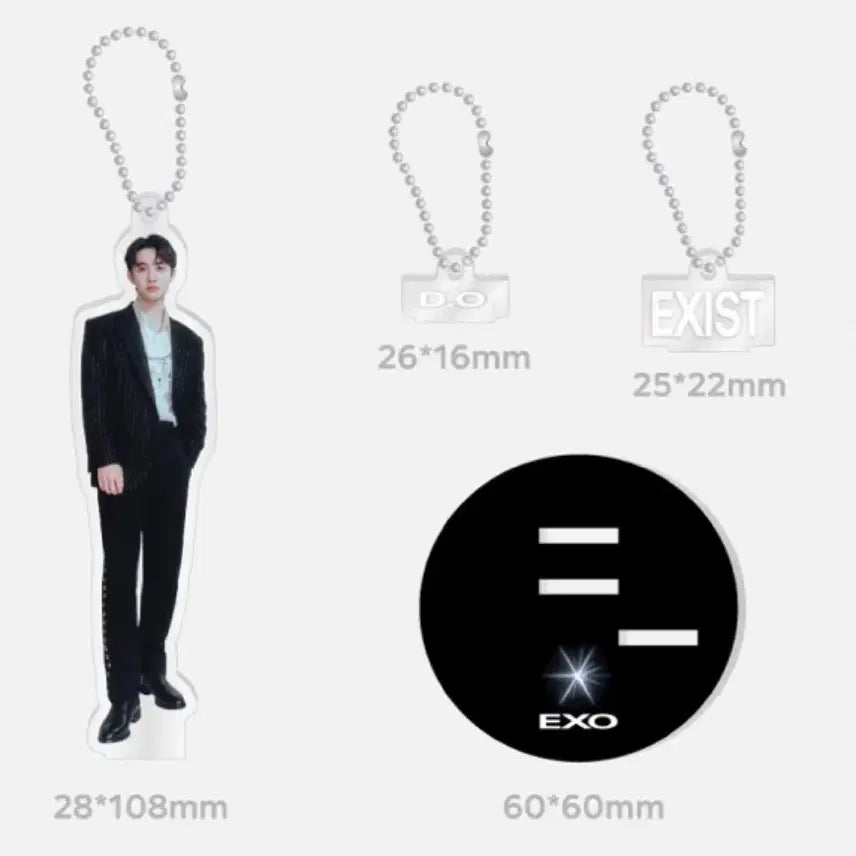 [BUNJANG] EXO D.O. EXIST Acrylic Stand Keyring / EXO 디오 EXIST 아크릴 스탠드 키링