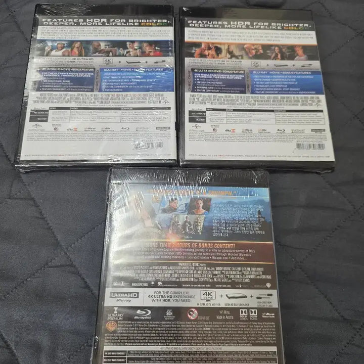 [BUNJANG] Fast &amp; Furious 2 4K UHD Blu-ray &amp; Wonder Woman 4K UHD Blu-ray (Sealed) / 분노의 질주 2 4K UHD 블루레이 / 원더우먼 4K UHD 블루레이 미개봉