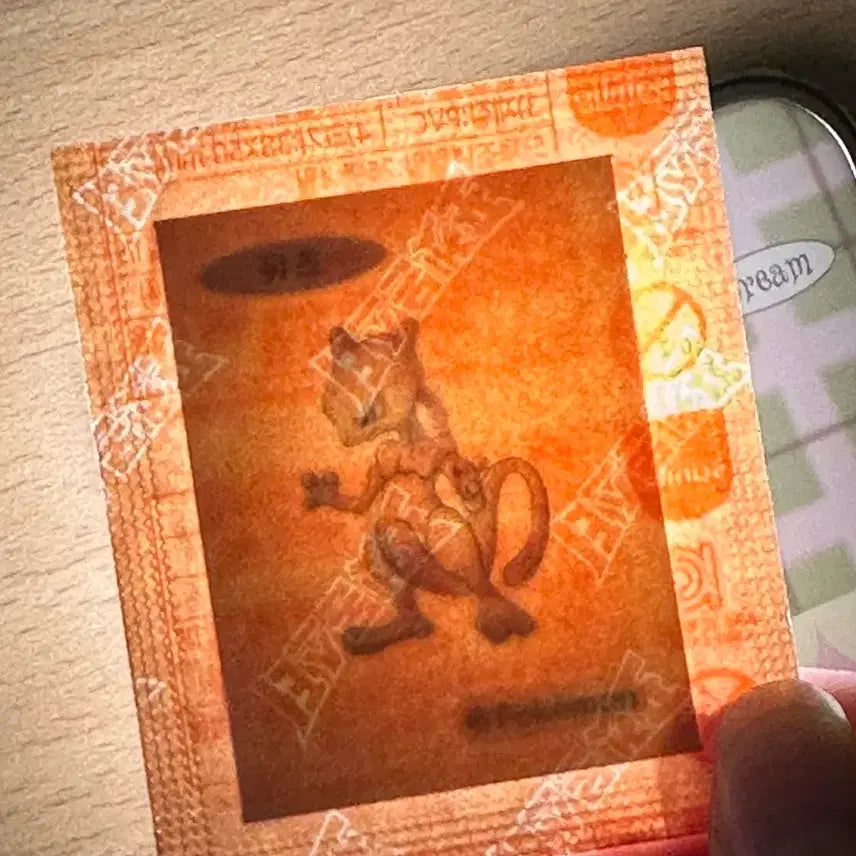 [BUNJANG] Sealed Pokemon Mewtwo Stickers / 미개봉 포켓몬 뮤츠 띠부씰 띠부실