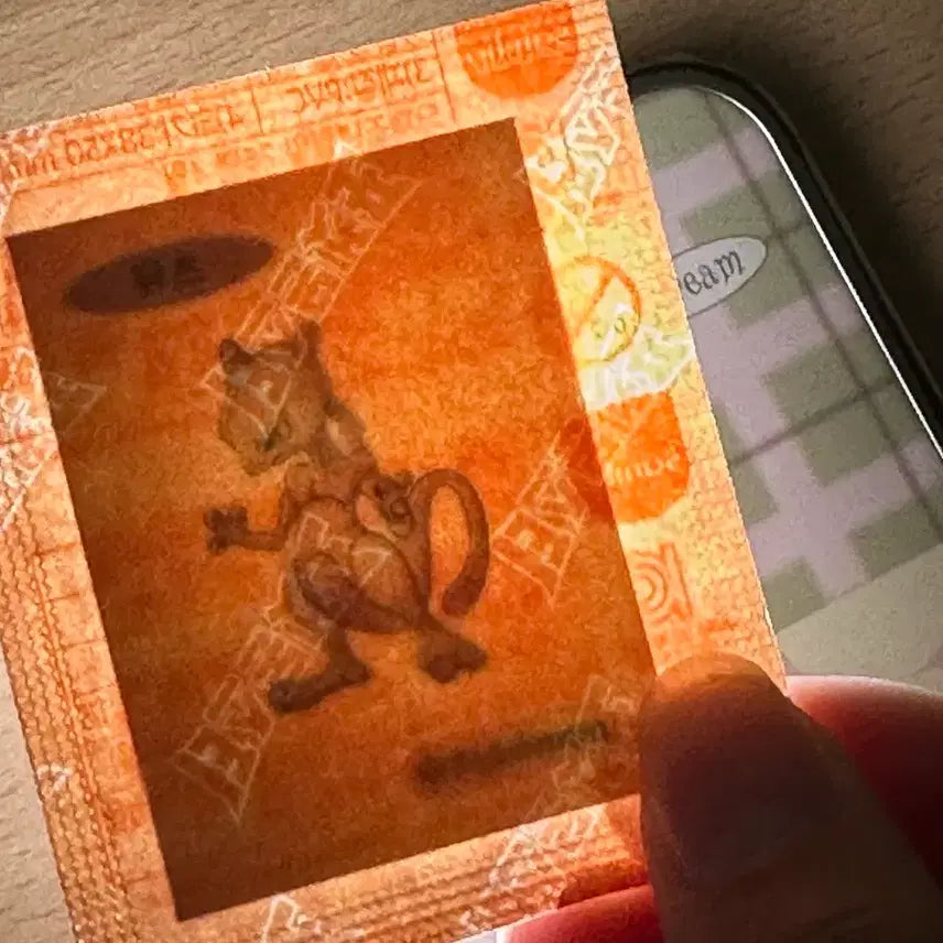 [BUNJANG] Sealed Pokemon Mewtwo Stickers / 미개봉 포켓몬 뮤츠 띠부씰 띠부실