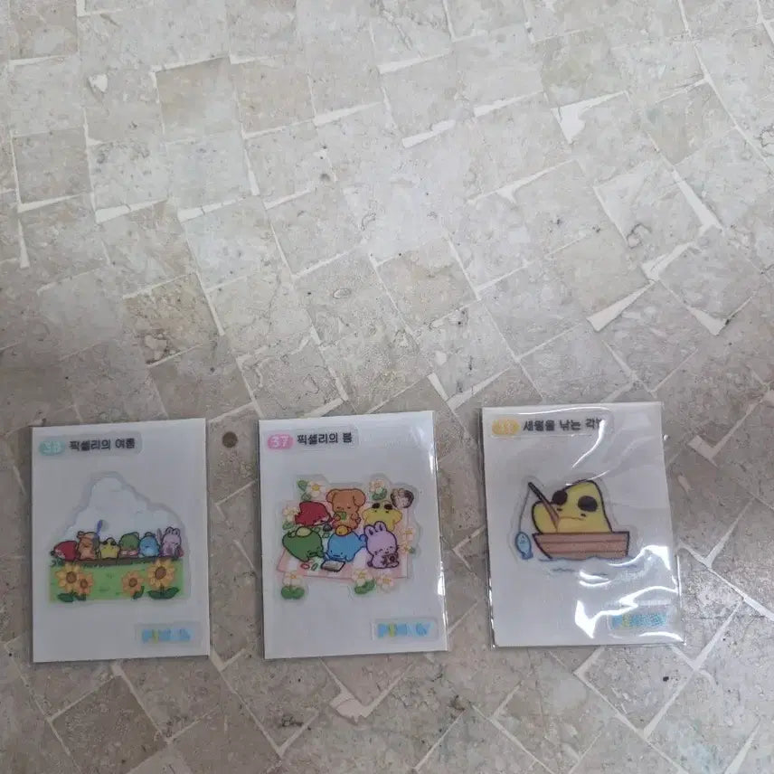 [BUNJANG] Pixelie Stick Decals Bundle Set / 급처) 픽셀리 띠부실 팝니다 ( 일괄 )