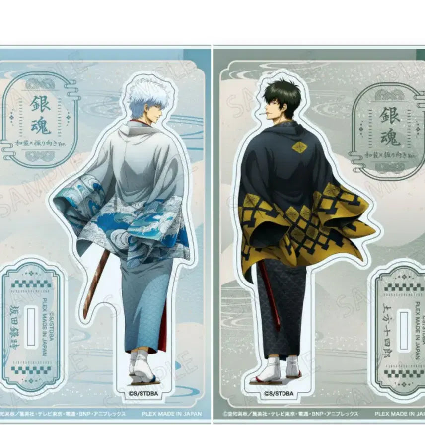 [BUNJANG] Gintama Sakata Gintoki &amp; Hijikata Toshiro Acrylic Stand Set - New / 은혼,아크릴스탠드,사카타 긴토키,히지카타 토시로,새제품