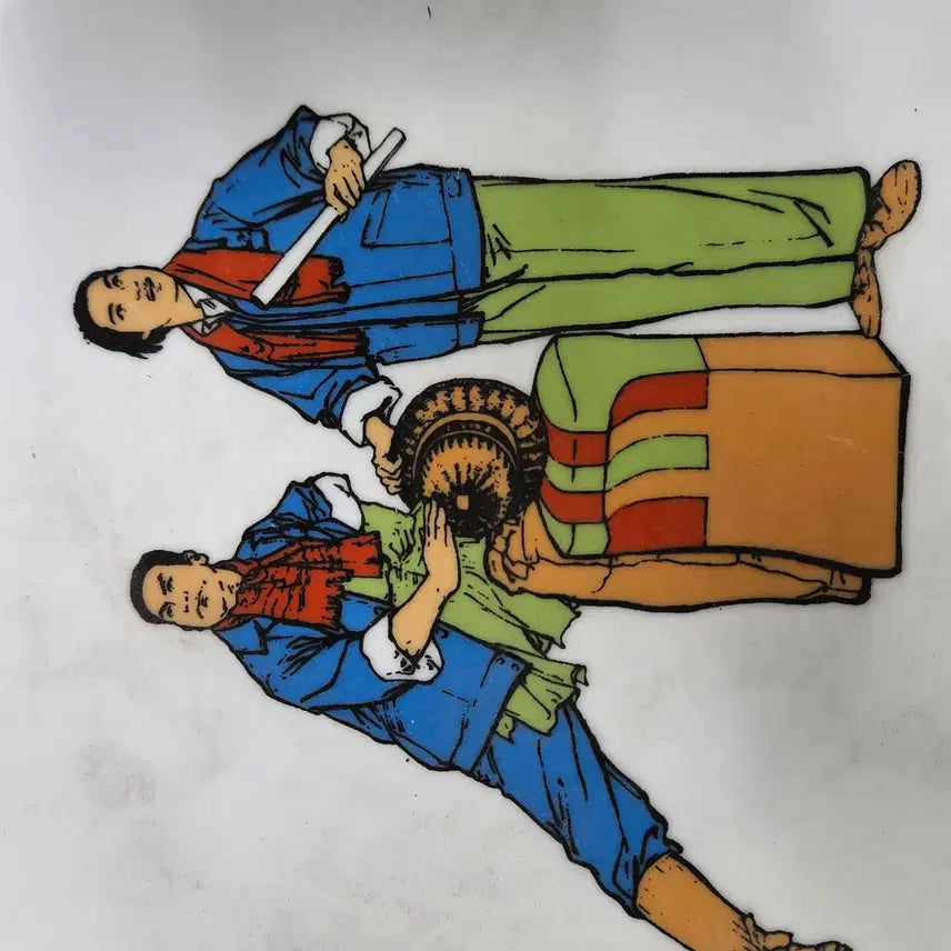 [BUNJANG] Chinese Ceramic Plate with 1969 Inscription / 뒷면에 일구육구년이라 되어있는 중국도자기 접시