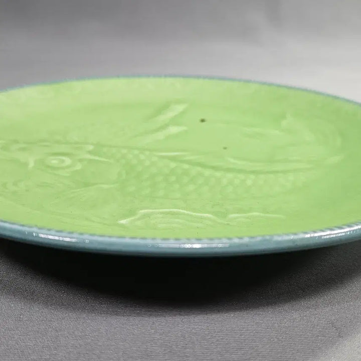 [BUNJANG] Large Joseon Dynasty Porcelain Plate with Fish Motif / 물고기 문양이 들어있는 큼직한 왜사기 접시