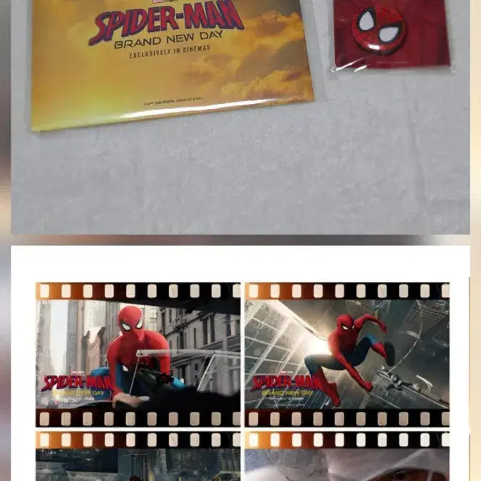 [BUNJANG] Spider-Man AR Film Set Pin Badge / 스파이더맨 AR필름세트 핀뱃지