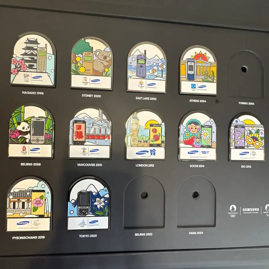 [BUNJANG] Samsung Olympic Commemorative Pin Collection 2004-2018 / 삼성 올림픽 기념 핀 컬렉션 2004-2018