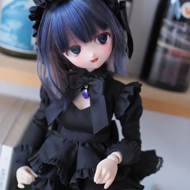 [BUNJANG] Frilly Lilith Short Type All Black Doll / 프릴리 릴리트 숏타입 올블랙 MDD