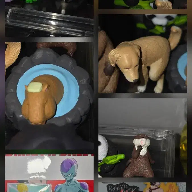 [BUNJANG] Panda Figure, One Piece &amp; Dragon Ball Ichiban Shoji Figure Bundle Set / 일괄 급처) 팬더 피규어 및 원피스, 드래곤볼 쿠지 하위상