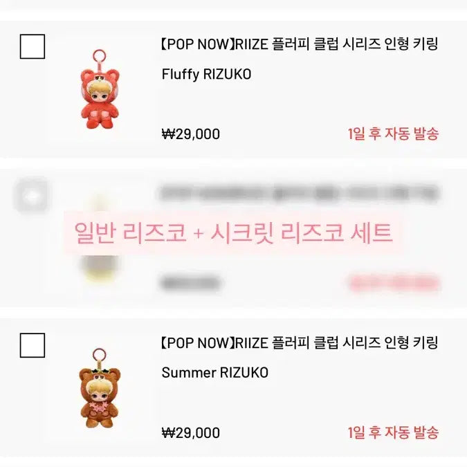 [BUNJANG] Pop Mart Rize Rizco Set / [배송지변경] 팝마트 라이즈 리즈코 세트