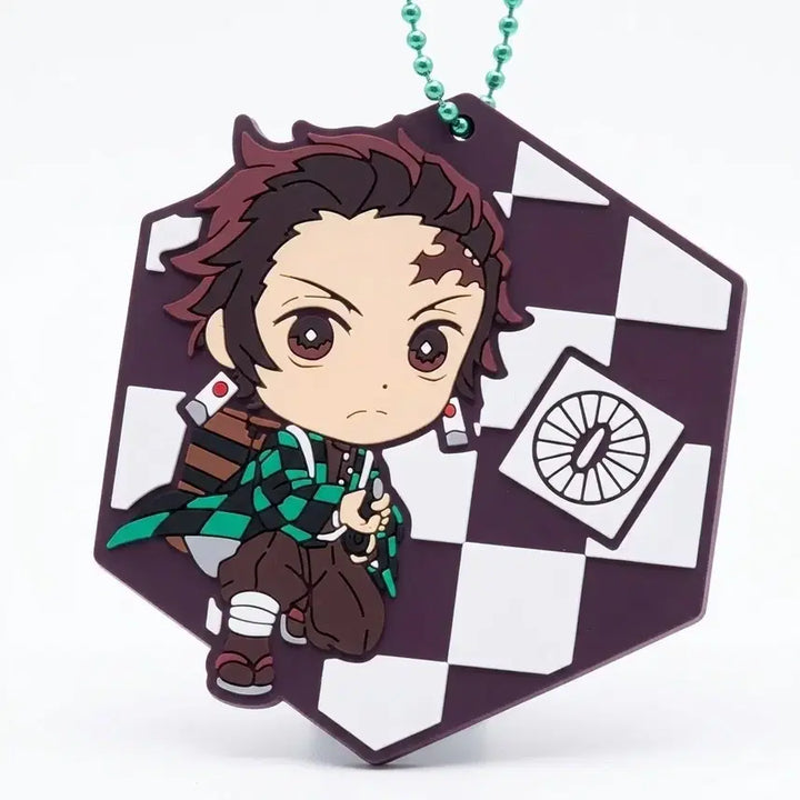 [BUNJANG] Demon Slayer Tanjiro Rubber Keychain / (택비 포함) 귀칼 탄지로 키링