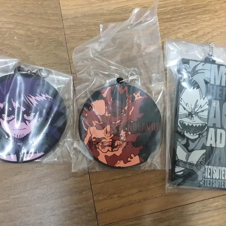 [BUNJANG] My Hero Academia Charm Set - Endeavor, Midnight, Denki Kaminari / 나히아 키링 3종 엔데버 미드나이트 카미나리 덴키  나의히어로아카데미아