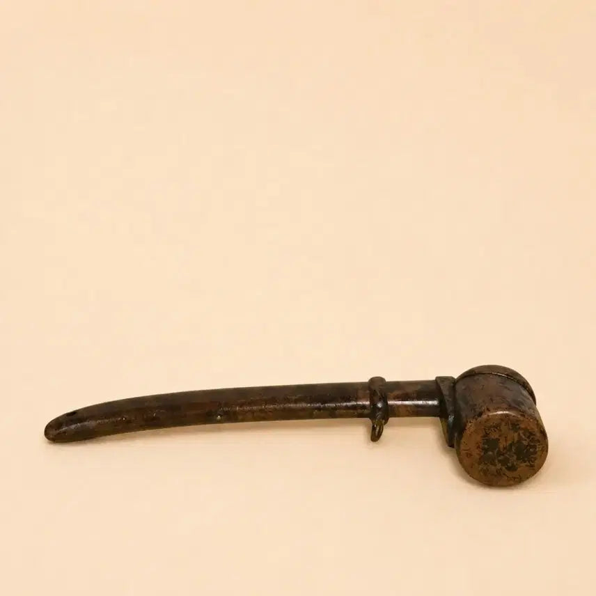 [BUNJANG] Vintage Brass Inkstone and Brush Set / 빈티지 수집품 <동제 먹통과 붓 세트>