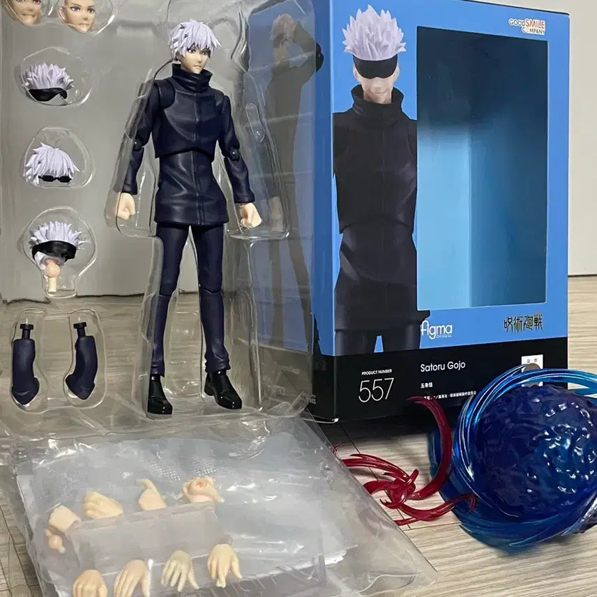 [BUNJANG] Good Smile Company Figma Satoru Gojo with Effect Parts (Red &amp; Blue) / 피그마 고죠 사토루+이펙트파츠(아카&amp;아오)