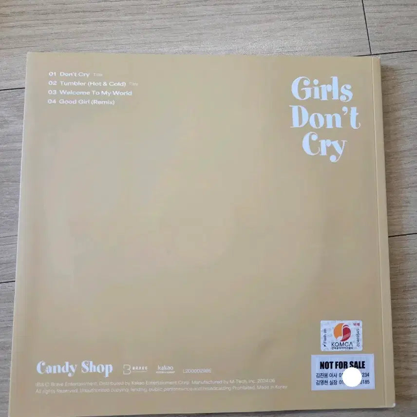 [BUNJANG] Candy Shop Signed Promotional Album Photocard / 캔디샵 candy shop 친필싸인 사인 비매 앨범 kpop 포카