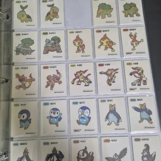 [BUNJANG] Pokemon Gen 4 134 Types Sticker Set / 포켓몬 띠부씰 4세대 134종 /포켓몬스터 / 포켓몬 레진
