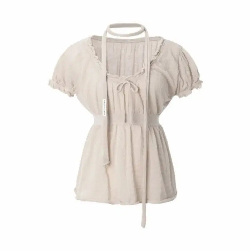 [BUNJANG] Three Times Berry Puff Top Beige (IVE Rei Wear) / 아이브 레이 착용 ) 쓰리타임즈 베리 퍼프탑 베이지 판매