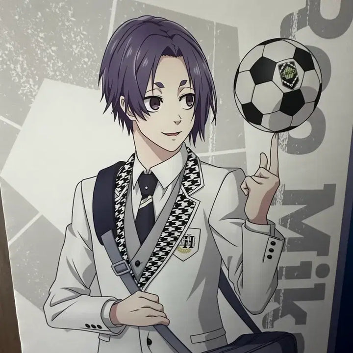 [BUNJANG] Blue Lock Mikage Reo Full Body School Uniform Tapestry (Opened Display) / 개봉 전시품)블루록 미카게 레오 전신 교복 태피스트리