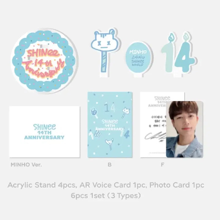 [BUNJANG] SHINee Minho 14th Anniversary Acrylic Stand AR Voice Set / 샤이니 민호 14주년 아크릴 스탠드 AR 보이스 세트