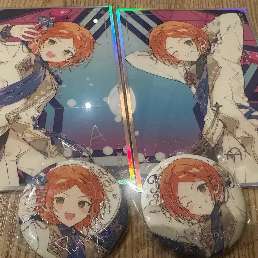 [BUNJANG] Ensemble Stars Twinkle Set - Shikishi, Can Badge, and Polaroids / 앙스타 팝업 트윙크 색지+캔뱃지+폴라 세트