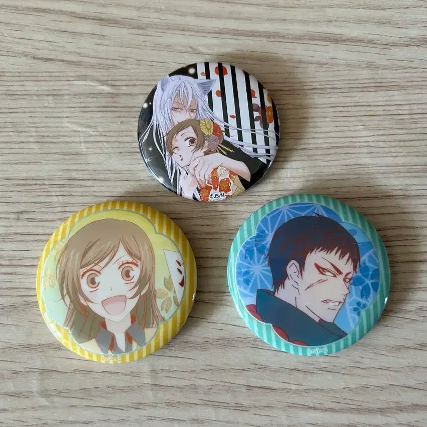 [BUNJANG] Kamisama Kiss 3-Piece Badge Set / 오늘부터신령님 뱃지 3종