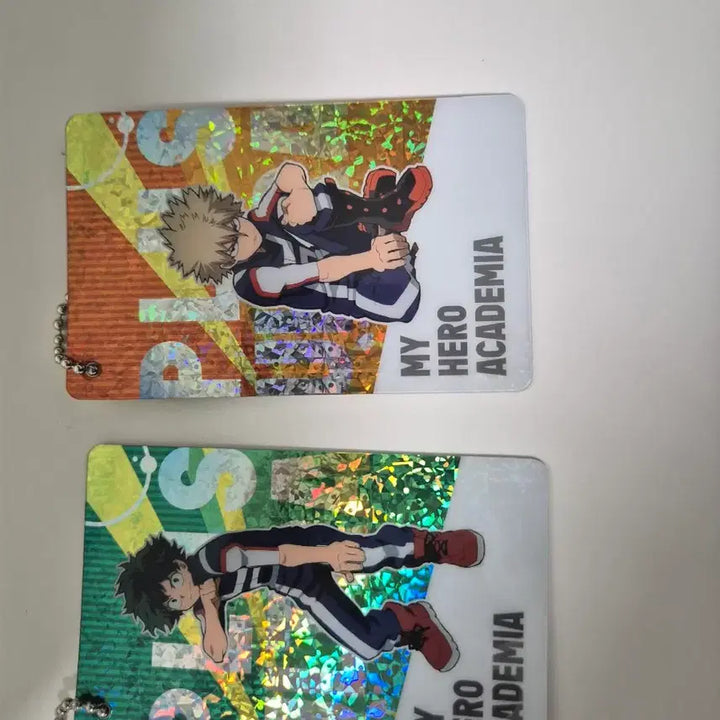 [BUNJANG] My Hero Academia Bakugo Midoriya Card Keychain Set / 나의 히어로 아카데미아 나히아 카드 키링 바쿠고 미도리야