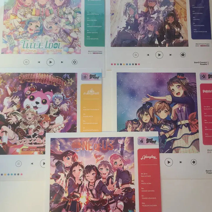 [BUNJANG] BanG Dream! Stickers / 뱅드림 스티커