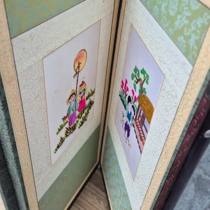 [BUNJANG] 6-Panel Folding Screen Embroidery Art / 6폭24   48 센치수예품