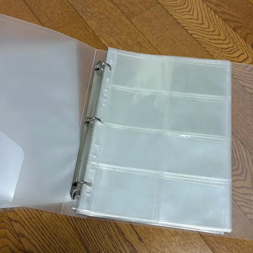 [BUNJANG] 8-Pocket Transparent Photocard Binder with Inserts (Mini Photocard Size) / 투명 8포켓 포카 바인더, 속지 (미니포카용)