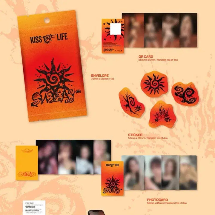 [BUNJANG] KISS OF LIFE SWEAT Unsealed Album Photocard Album Ver. / 키스오브라이프 SWEAT 미개봉 앨범 포카앨범ver