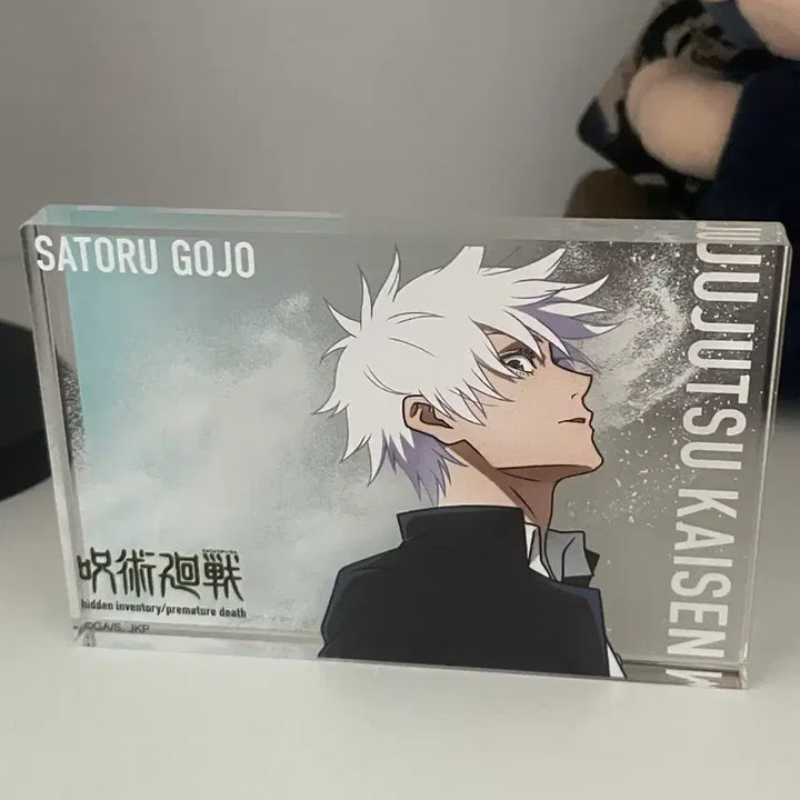[BUNJANG] Jujutsu Kaisen Satoru Gojo Hollow Purple Acrylic Block / 고죠 사토루 회옥옥절 아크릴 블럭