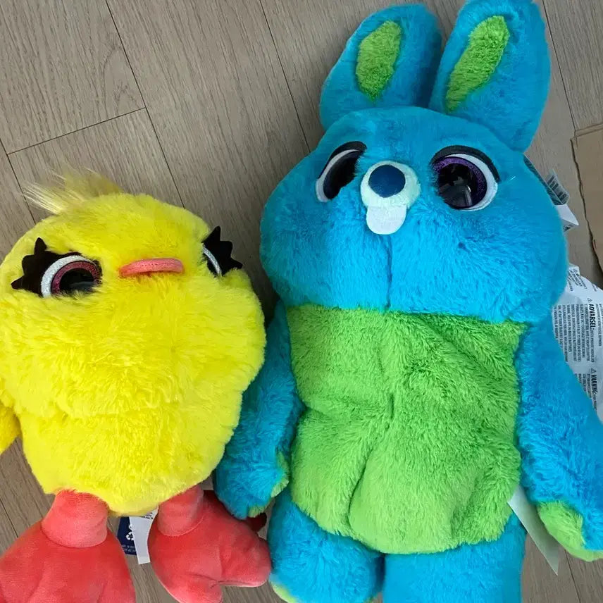 [BUNJANG] Disney Pixar Toy Story Duckey &amp; Bunny Plush Set / 토이스토리  더키 버니 봉제인형 일괄 세트