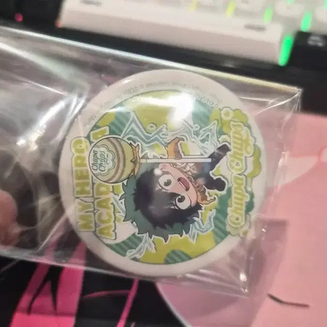 [BUNJANG] My Hero Academia x Chupa Chups Collaboration Can Badge (Izuku Midoriya) / 나의 히어로 아카데미아 X 추파 춥스 콜라보 캔뱃지