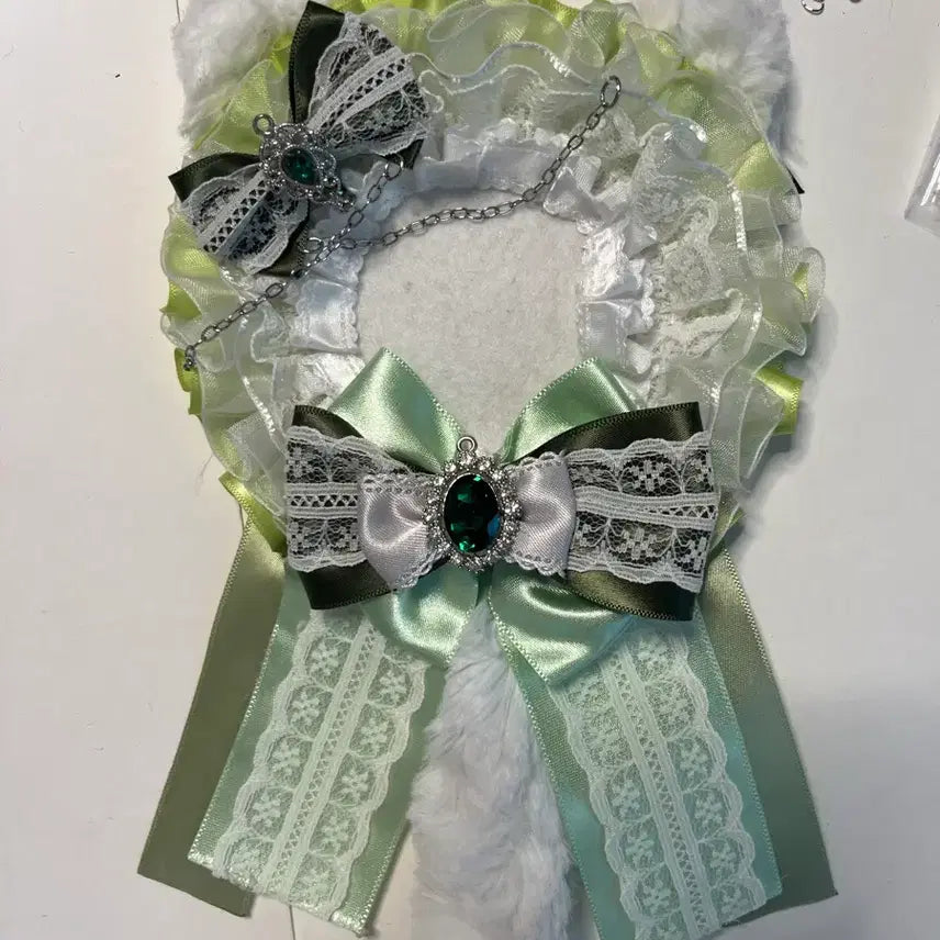 [BUNJANG] Rosette Can Badge Green (Bunny) / 이타백 로제트 캔뱃지 그린 초록 앙스타 토끼