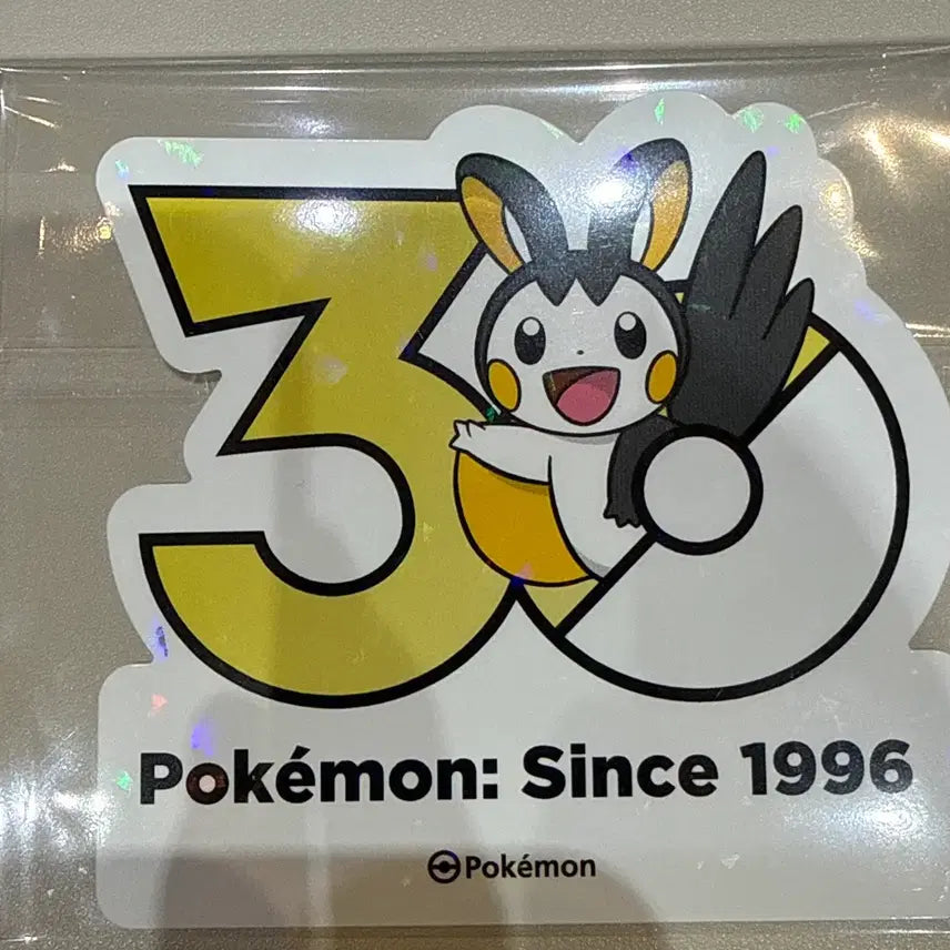 [BUNJANG] Pokemon 30th Anniversary Emolga Sticker / 포켓몬스터 30주년 스티커 - 에몽가