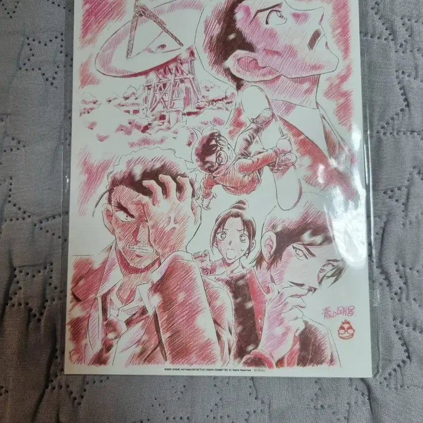 [BUNJANG] Detective Conan The Crimson Love Letter A5 Illustration Board (Sealed) / 네고가능, 미개봉 명탐정 코난 척안의 잔상 A5 일러스트 보드