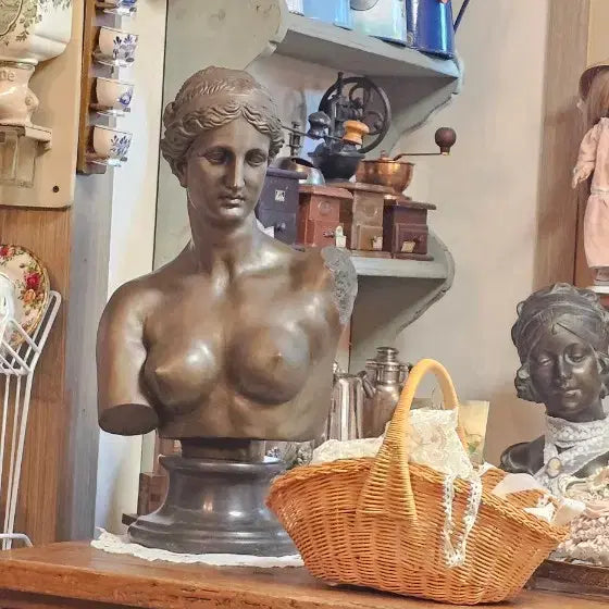 [BUNJANG] Antique Bronze Bust of a Woman / 엔틱 브론즈여성 흉상