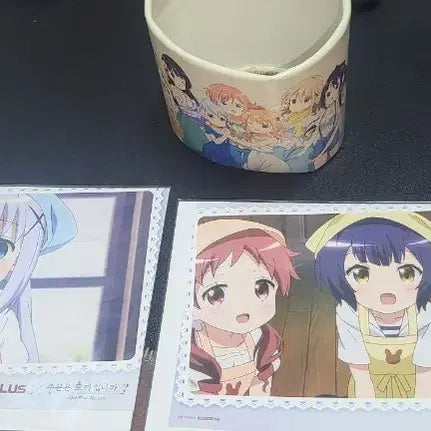 [BUNJANG] Is the Order a Rabbit? Official Illustration Photo &amp; Tumbler Set / 주문은 토끼입니까? 공식 일러스트 포토 및 홀드컵 팝니다.