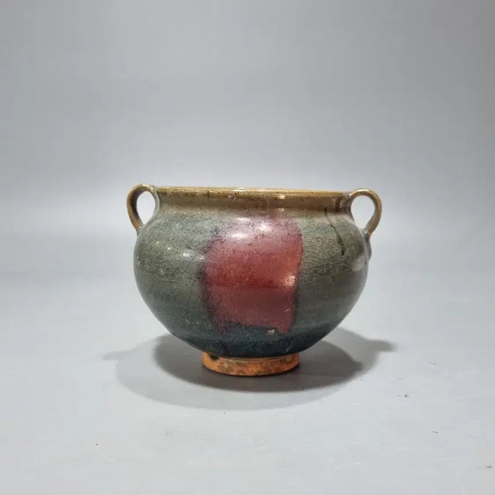 [BUNJANG] Goryeo Dynasty Hongban Gyunyo Yangiro Vase / 원 홍반균요 양이로. 가로15.5 높이 11