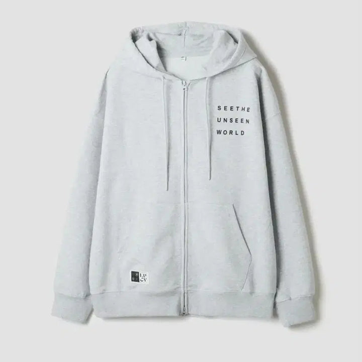 [BUNJANG] Lucy Hoodie Zip-up Gray Size S / 루시 후드 집업 회색