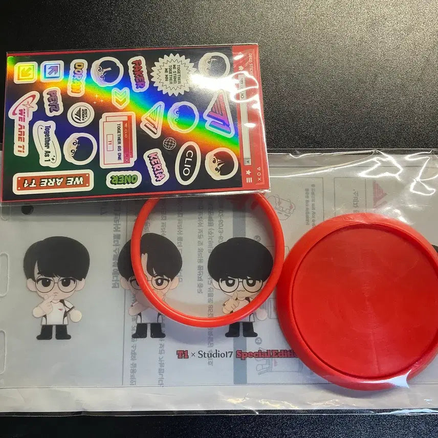 [BUNJANG] T1 x ABLY Clio Brush Holder Sticker Bundle Set / T1 ABLY 티원 에이블리 클리오 브러쉬 홀더 스티커 일괄 양도 판매