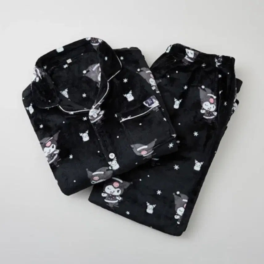 [BUNJANG] Kuromi Pajama Set Black / 쿠로미 잠옷 세트 블랙