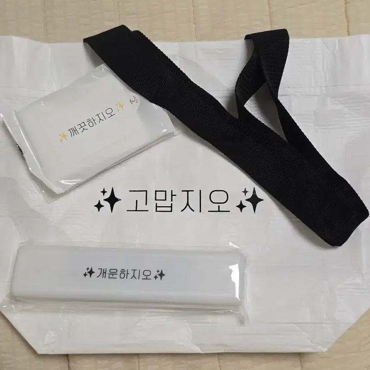 [BUNJANG] Lee Changsub 2015 ISAC Tapoulin Bag and Slogan Set / [미사용] 이창섭 아육대 역조공 슬로건+타포린백
