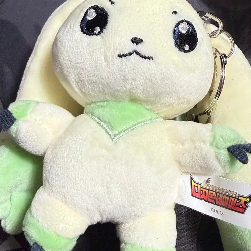 [BUNJANG] Digimon Tamers Terriermon Plush Keychain / 디지몬테이머즈 테리어몬 인형 키링