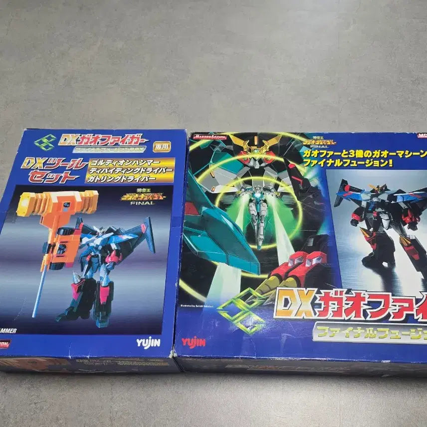 [BUNJANG] DX Yujin Master Action GaoGaiGar &amp; GoldieMac Bundle Set (Original) / 유진 마스터액션 DX 가오파이가, 골디맥 합본 (오리지널)