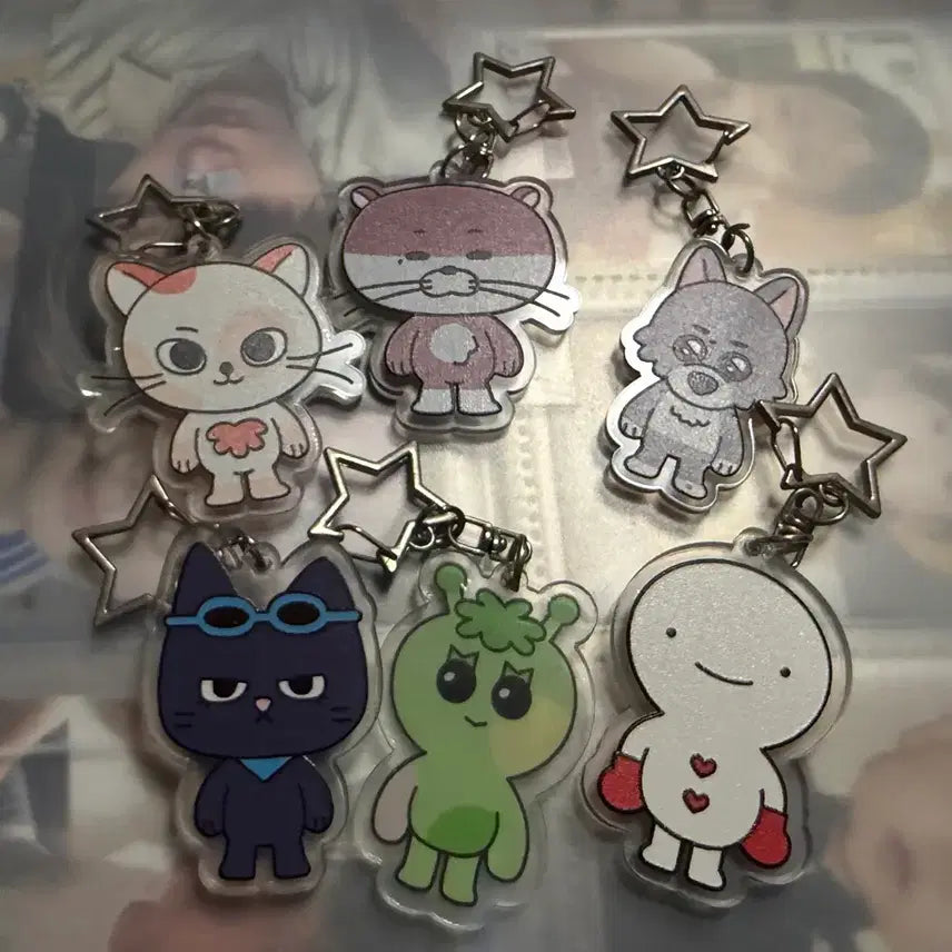 [BUNJANG] BOYNEXTDOOR Fan-made Acrylic Keyring Bundle Set / 보이넥스트도어 쁘넥도 아크릴 키링 6개 일괄