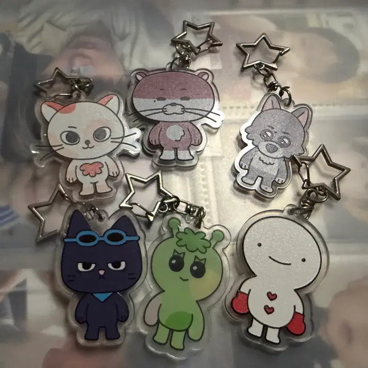 [BUNJANG] BOYNEXTDOOR Fan-made Acrylic Keyring Bundle Set / 보이넥스트도어 쁘넥도 아크릴 키링 6개 일괄