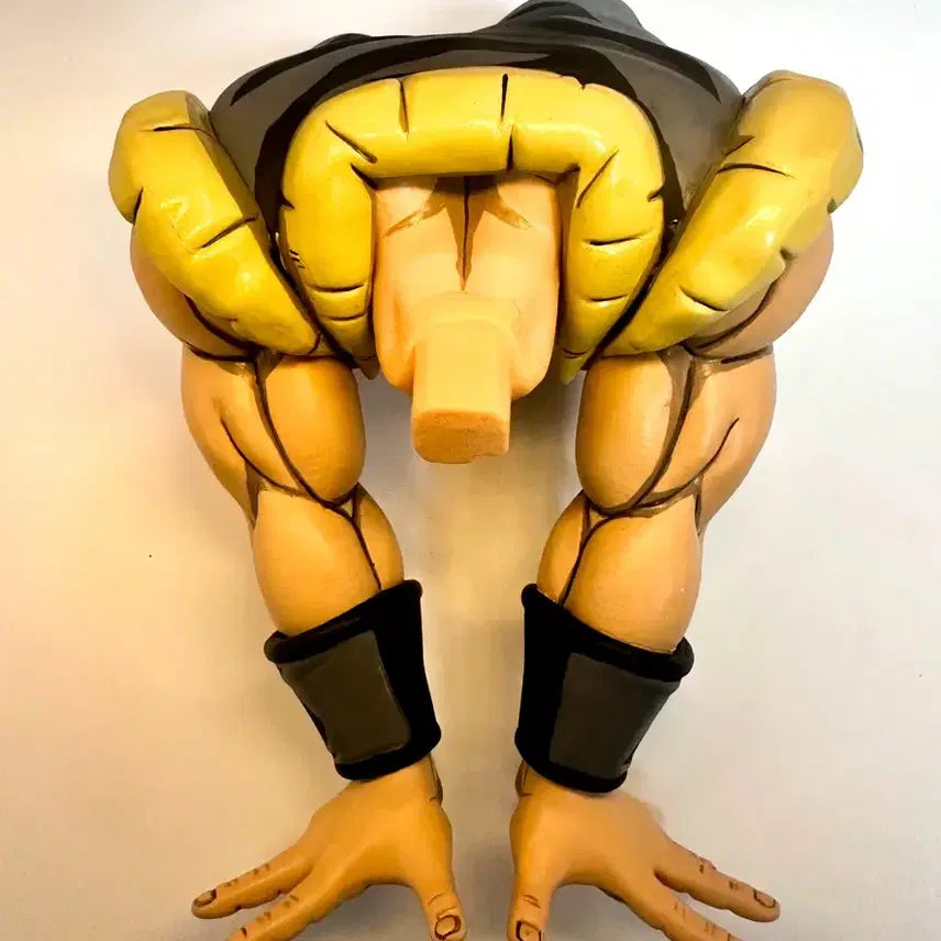 [BUNJANG] Dragon Ball Z Super Saiyan Gogeta "Manga Dimension" Inspired Resin Figure - Necromancer 2D Anime Repaint / 드래곤볼 피규어 손오공 퓨전 (오지터) 레진 망가디멘션 리페인팅 룩업 애니도색 2D리페인트 망가도색 만화 붓도색 채색 도장 피규어 작품 베지터 + 손오공 최강의 전사