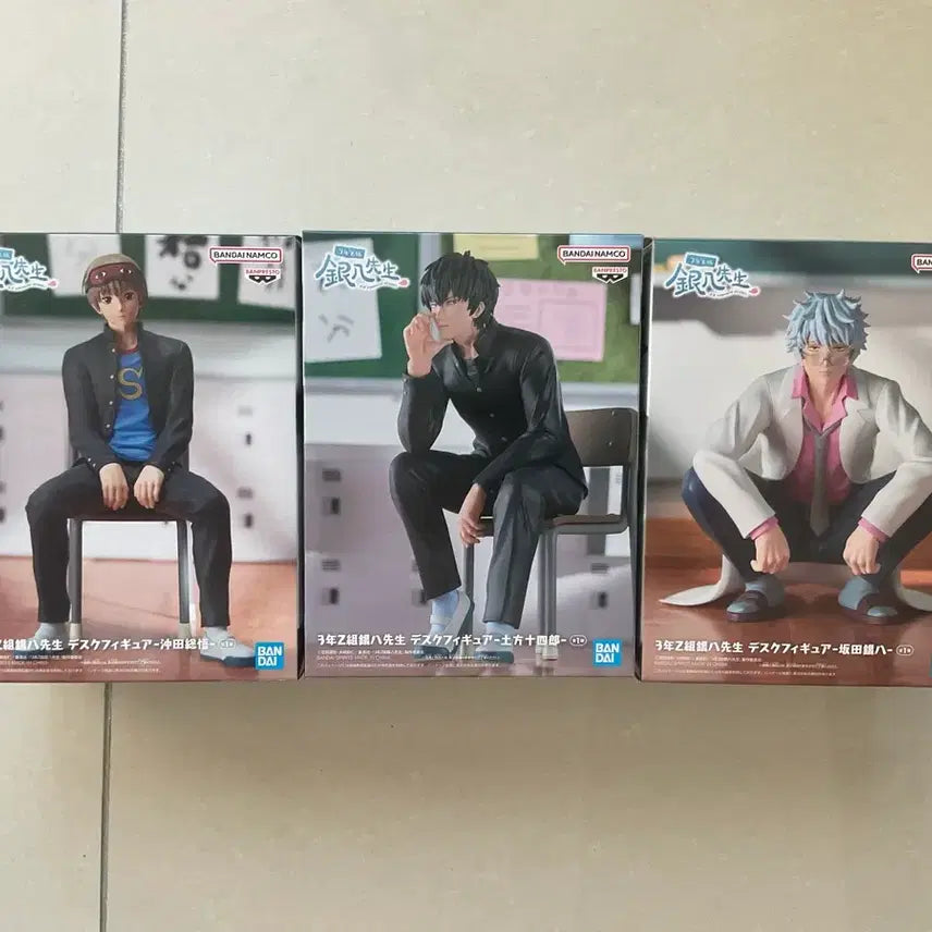 [BUNJANG] Gintama 3Z Ginpachi Sougo Hijikata Desk Figure / 은혼 삼젯 3z 긴파치 소고 히지카타 데스크 피규어