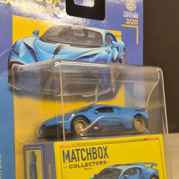 [BUNJANG] Matchbox 2018 Bugatti Divo Matte Blue Diecast / 매치박스 2018 부가티 디보 무광블루 다이캐스트
