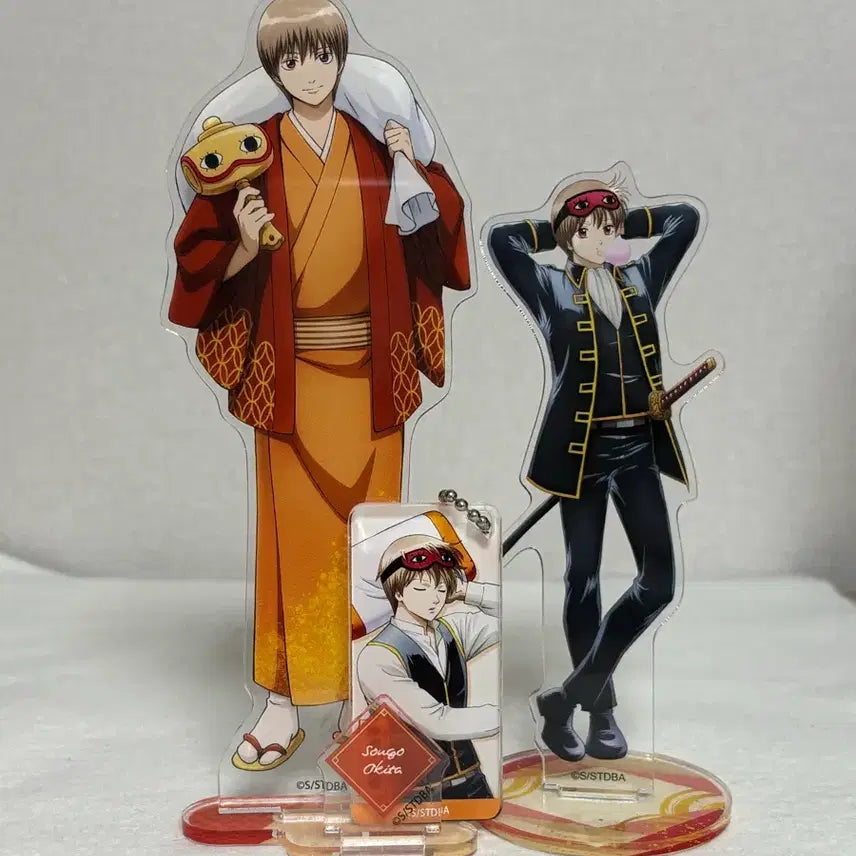 [BUNJANG] Gintama Okita Sougo Acrylic Stand/Keyring Bundle / 은혼 소고 아크릴스탠드/키링 일괄 양도